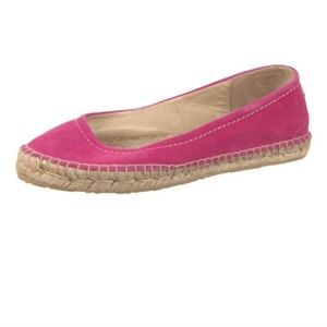 Jimmy Choo pink suede espadrilles